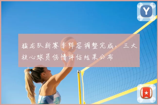 猛龙队新赛季阵容调整完成，三大核心球员伤情评估结果公布