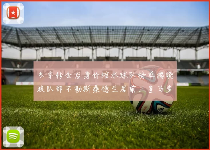冬季转会后身价缩水球队榜单揭晓狼队那不勒斯桑德兰居前三皇马多特也在其中