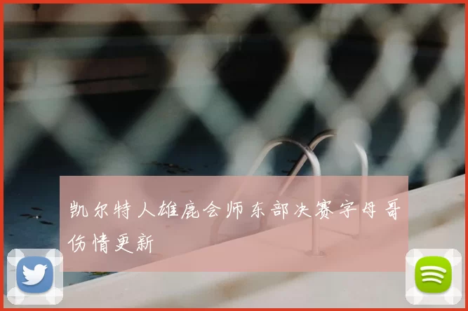 凯尔特人雄鹿会师东部决赛字母哥伤情更新